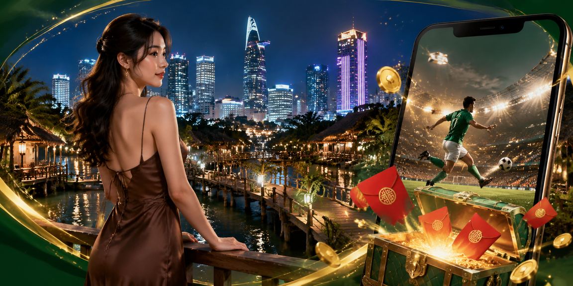 Phong bì đỏ may mắn bên ly cà phê Sài Gòn — không khí khuyến mãi thể thao tại TP.HCM