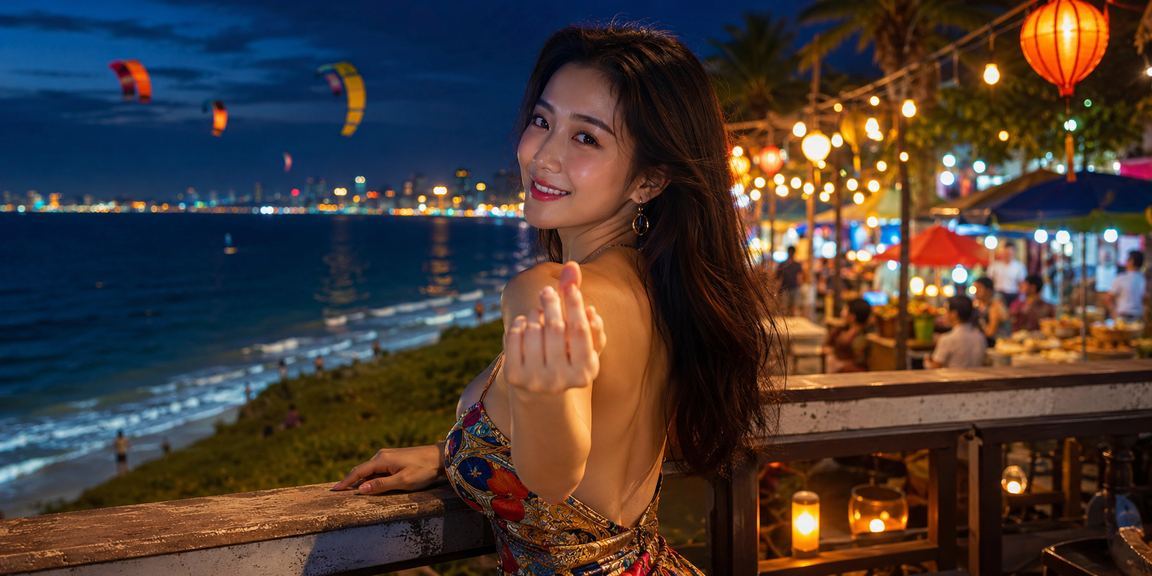 Trò chơi bài tại chợ đêm Mũi Né — không khí bài bạc truyền thống Việt Nam